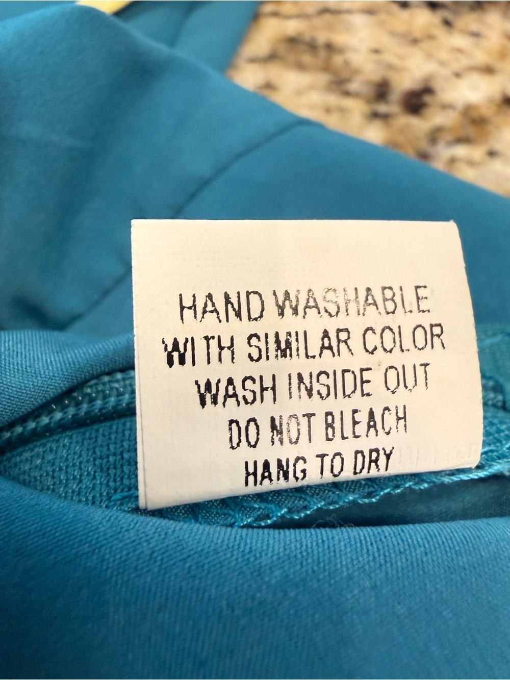 Minuet sleeveless top teal blue yellow trim SZ M - Picture 7 of 13